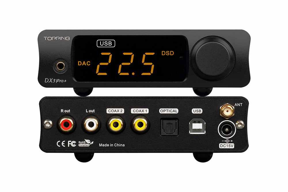TOPPING DX3 Pro+ Bluetooth Desktop DAC & Headphone Amplifier