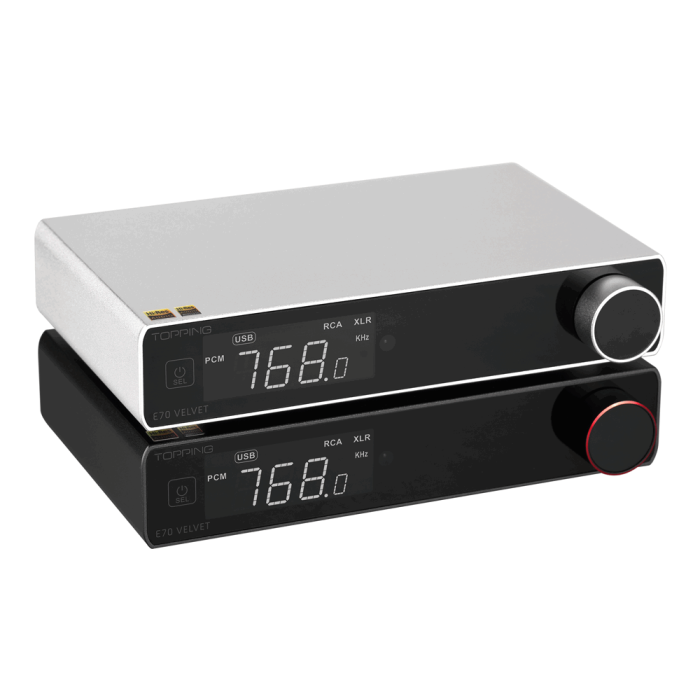 TOPPING E70 VELVET Desktop DAC E70V AK4191 AK4499EX Digital to Analog Convertor