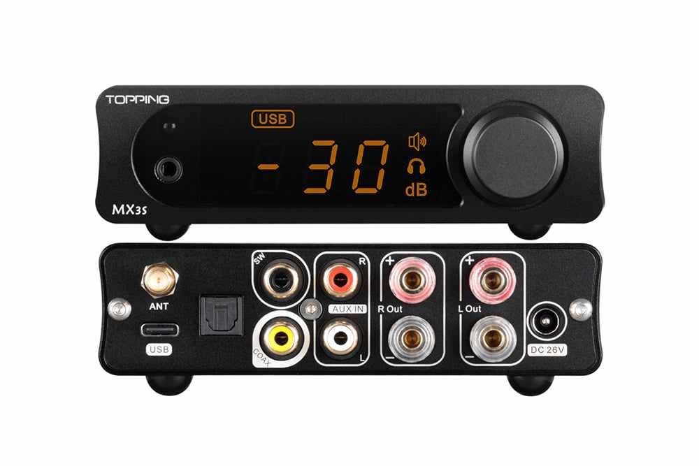 TOPPING MX3s Desktop USB DAC & Headphone Amplifier & Speaker Amplifier