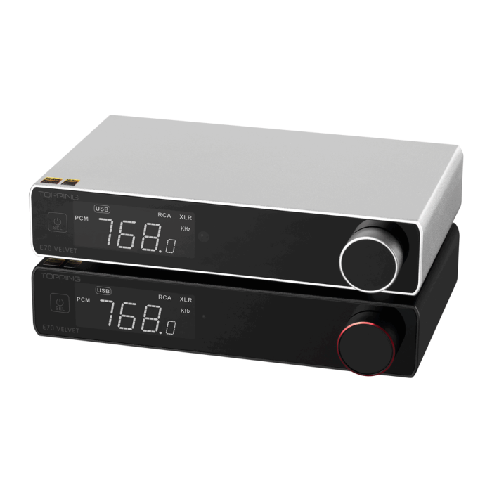 TOPPING E70 VELVET Desktop DAC E70V AK4191 AK4499EX Digital to Analog Convertor