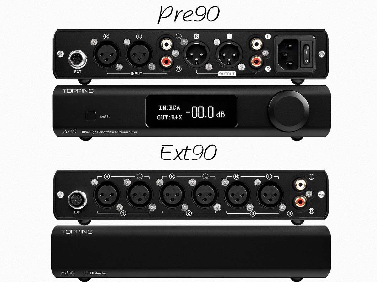 TOPPING PRE90 Preamplifier & EXT90 Input Extender