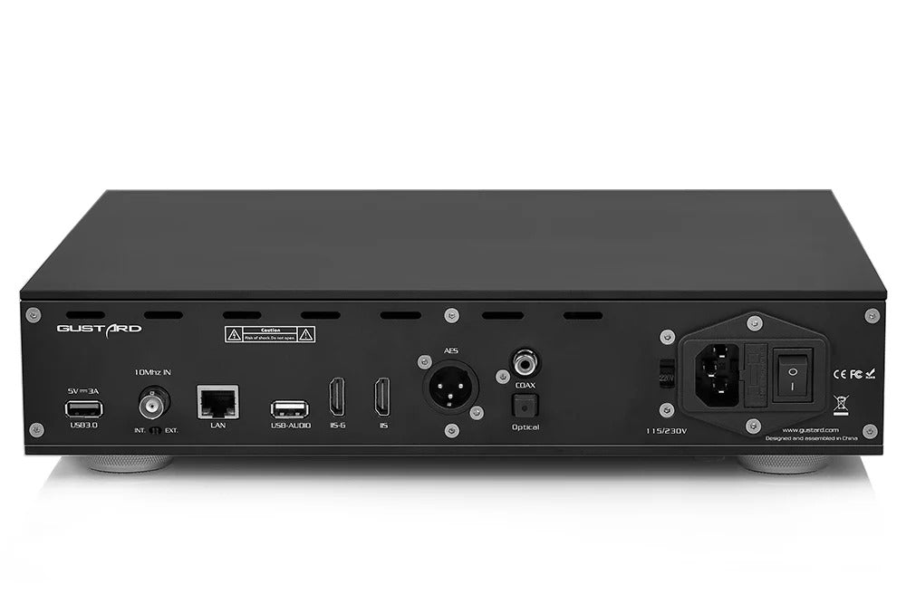 gustard s26 music server black finish