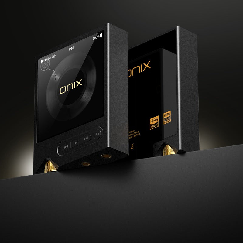 ONIX Tocata XM2 shown as two units with the front screen and rear panel lit dramatically