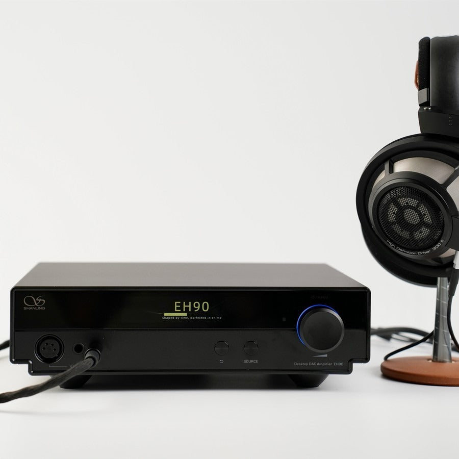 shanling eh90 black with headphones