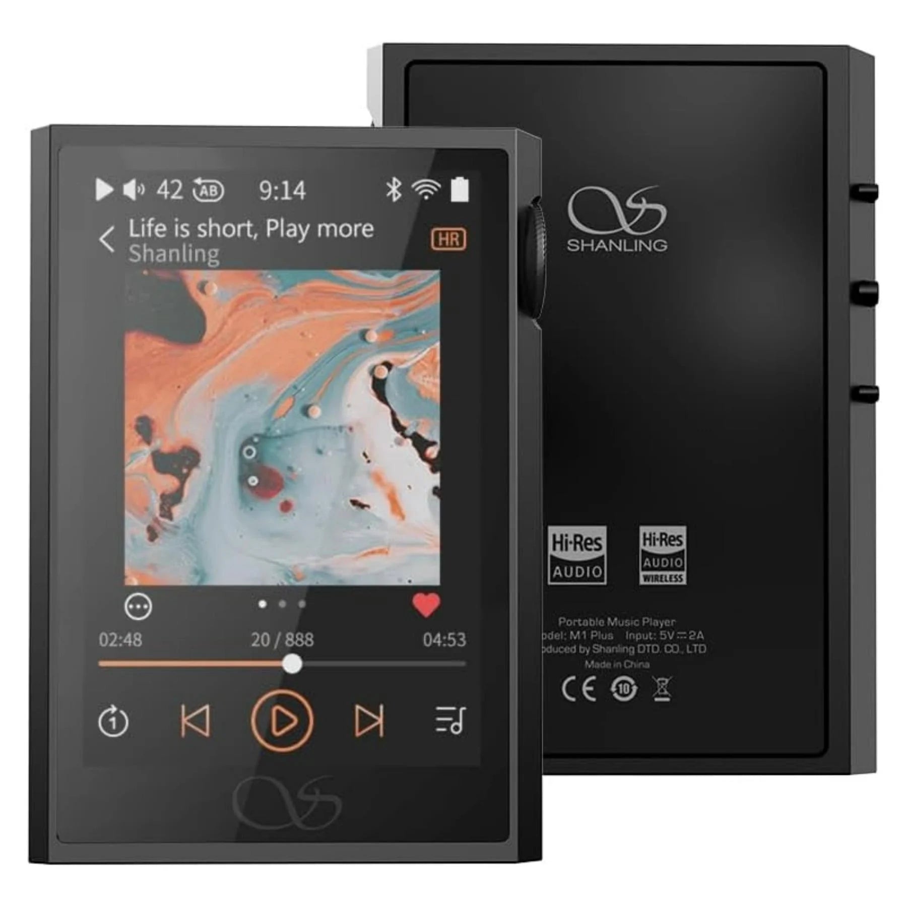 SHANLING M1 Plus ES9069Q Portable Hi-Res Music Player with 661mW Balanced Output