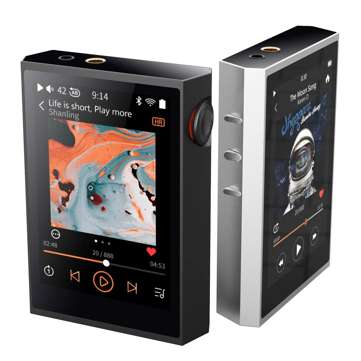 shanling m1 plus portable hi fi music player front view