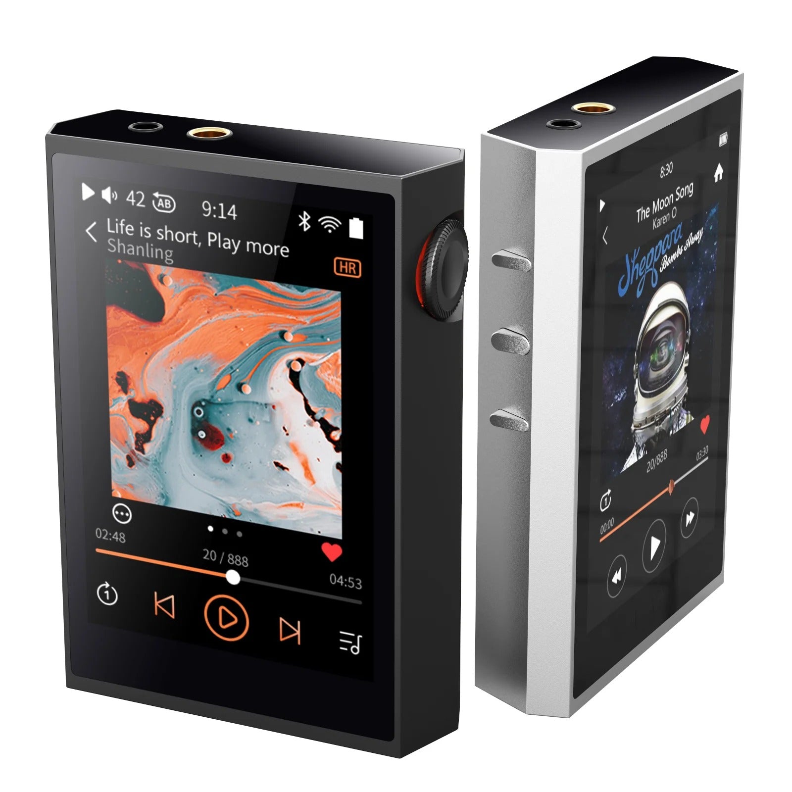 shanling m1 plus portable hi fi music player front view
