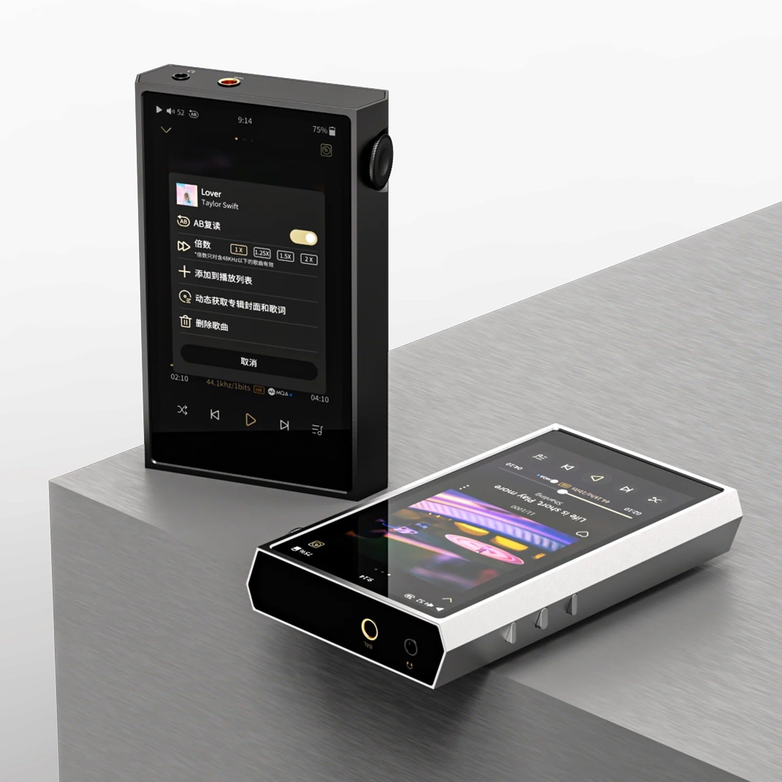 shanling m5 ultra high end mtouch portable player side view