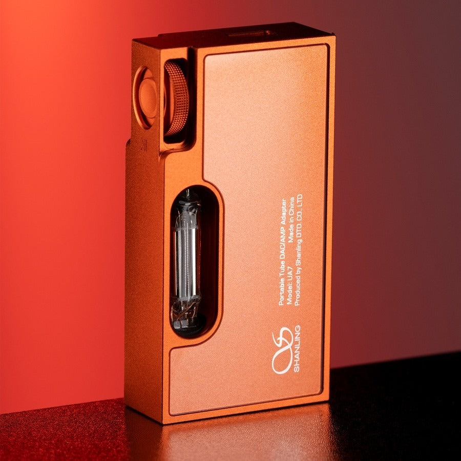 shanling ua7 portable usb dac amp orange back panel