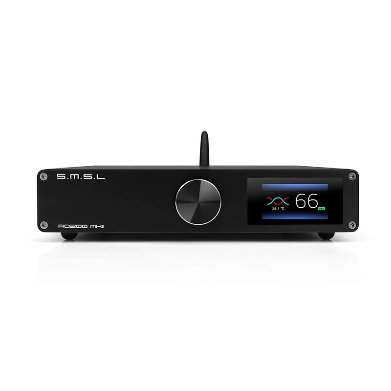 SMSL AO200 MKII Power Amplifier with Infineon MA5332MS, 160W x 2, and Bluetooth 5.0