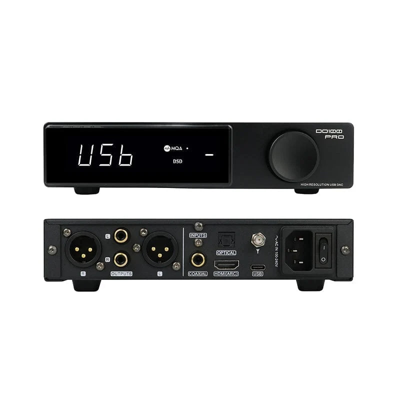 SMSL DO100 PRO Dual ES9039Q2M Desktop DAC with XMOS XU-316, HDMI ARC, and Bluetooth 5.1