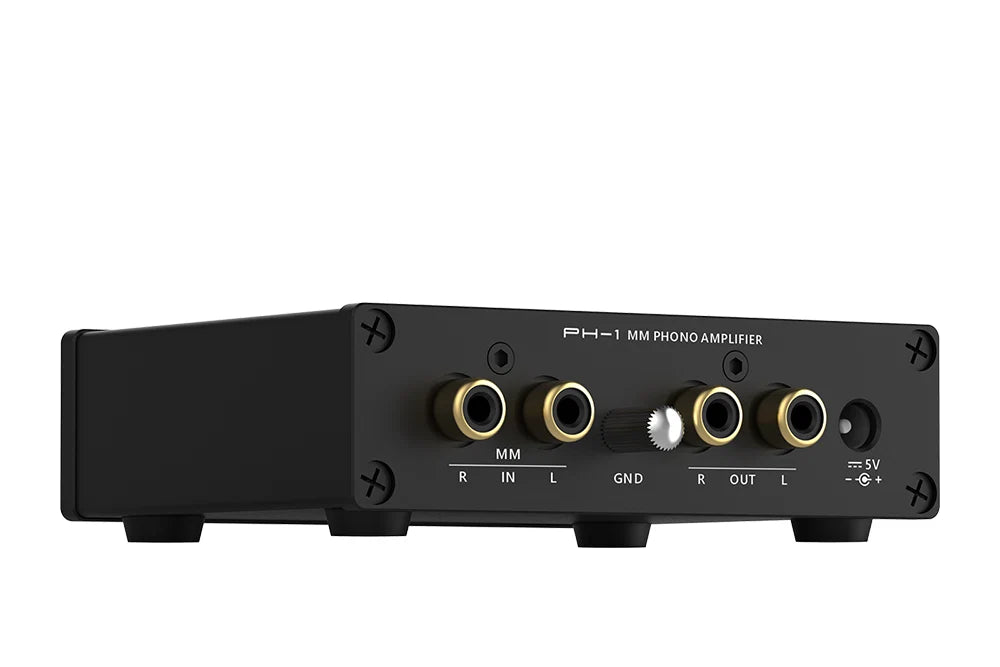 SMSL PH-1 Moving Magnet (MM) Phono Preamplifier with Built-In Headphone Amplifier and RIAA Equalization