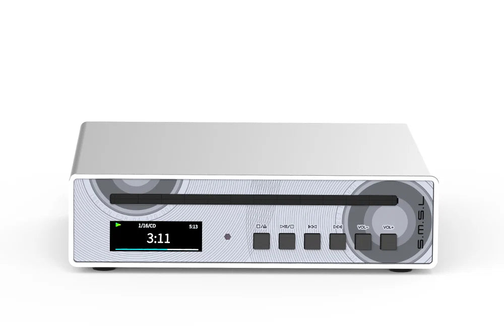SMSL PL100 Pro CD Player with Dual CS43131 DACs, MQA-CD Decoding, and Headphone Output