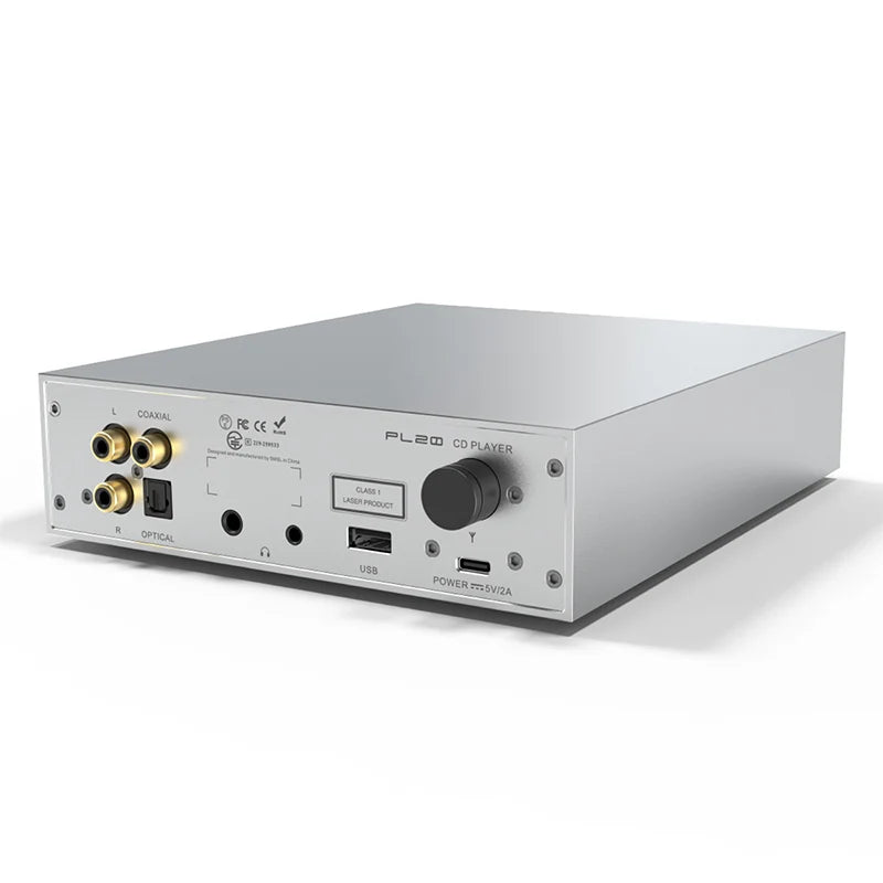 SMSL PL20 Dual CS43131 CD Player with Bluetooth 5.3 and One-Touch CD Ripping