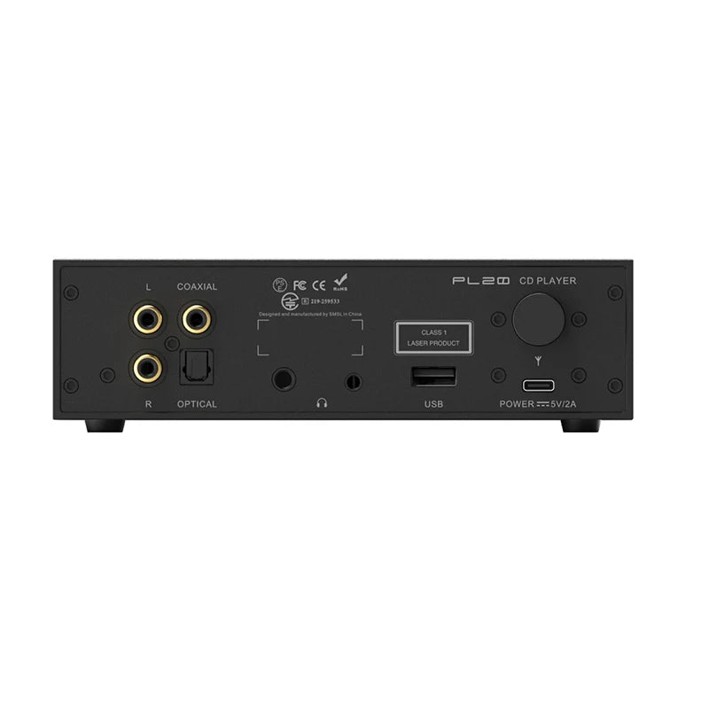 SMSL PL20 Dual CS43131 CD Player with Bluetooth 5.3 and One-Touch CD Ripping