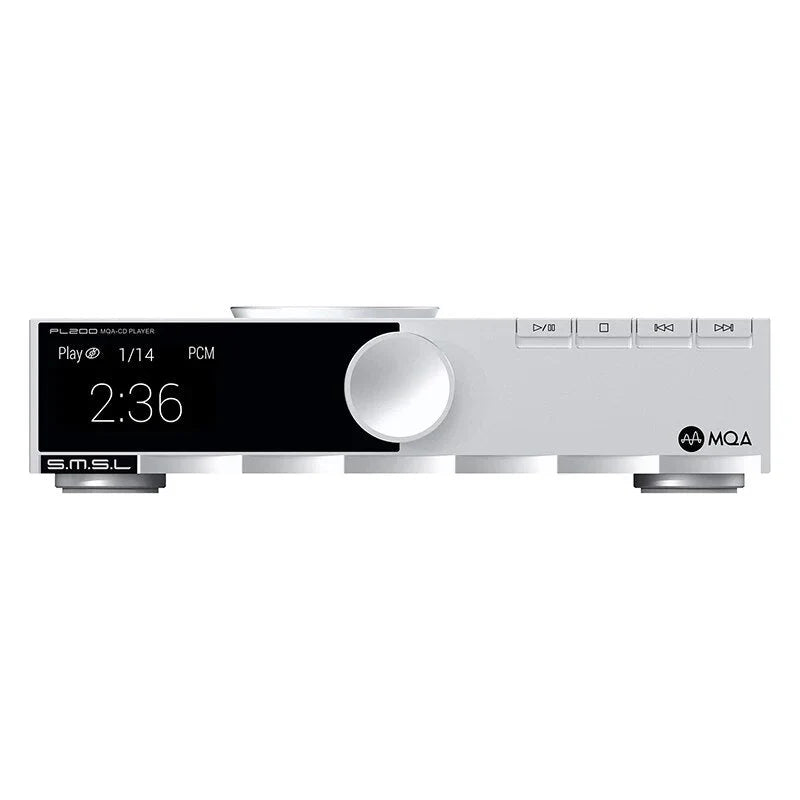 SMSL PL200 MQA-CD Player and DAC with AKM AK4499EX Chip, Balanced XLR Outputs, and Headphone Amplifier