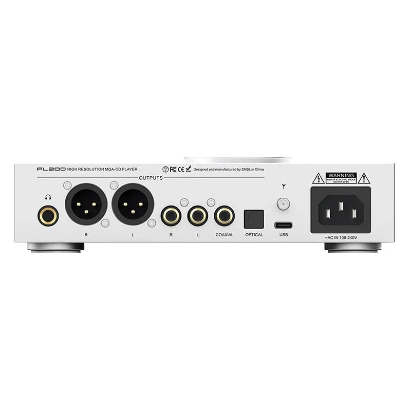 SMSL PL200 MQA-CD Player and DAC with AKM AK4499EX Chip, Balanced XLR Outputs, and Headphone Amplifier