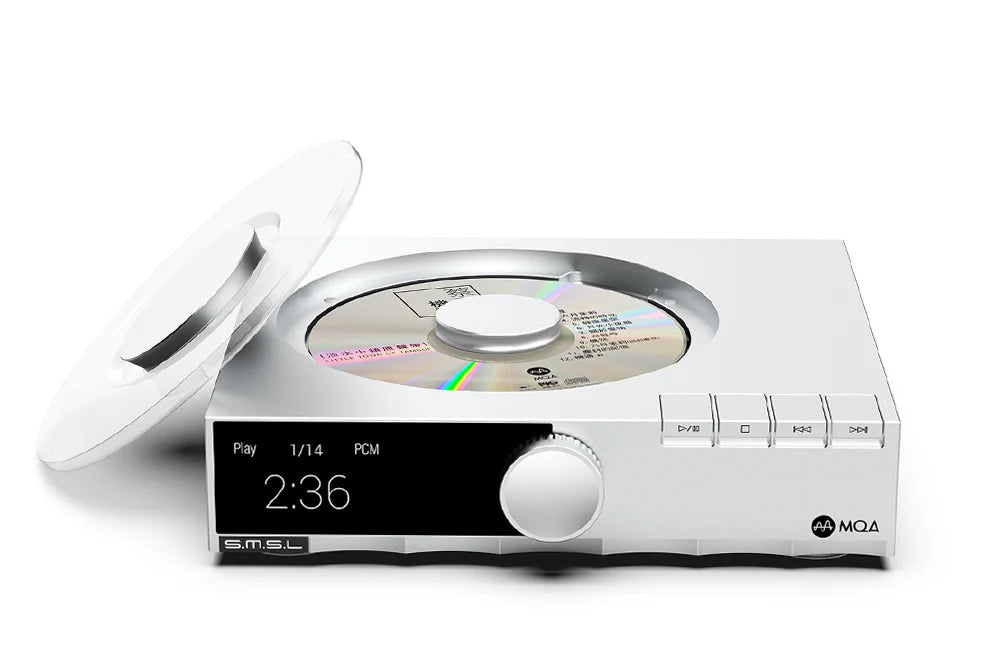 SMSL PL200T MQA-CD Transport with P.A.S.S. Servo System, Clock Input, and I2S AES/EBU Digital Outputs