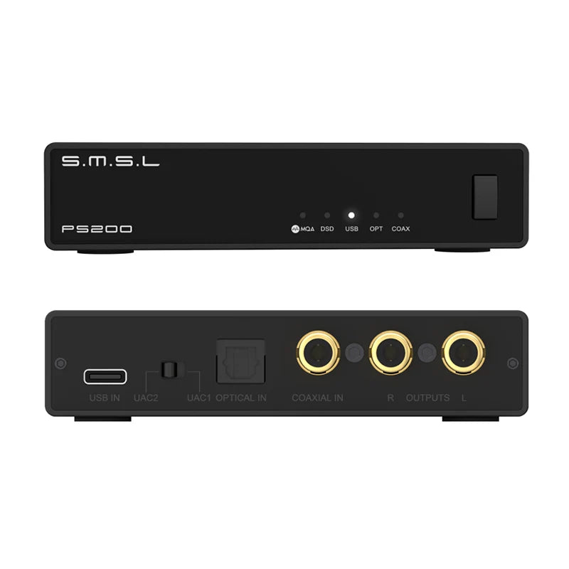 SMSL PS200 PRO ES9039Q2M Desktop DAC and Audio Decoder