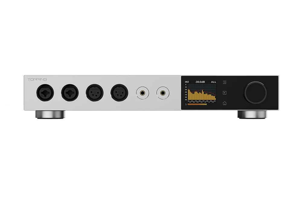 topping a900 ultra flagship headphone amplifier front view