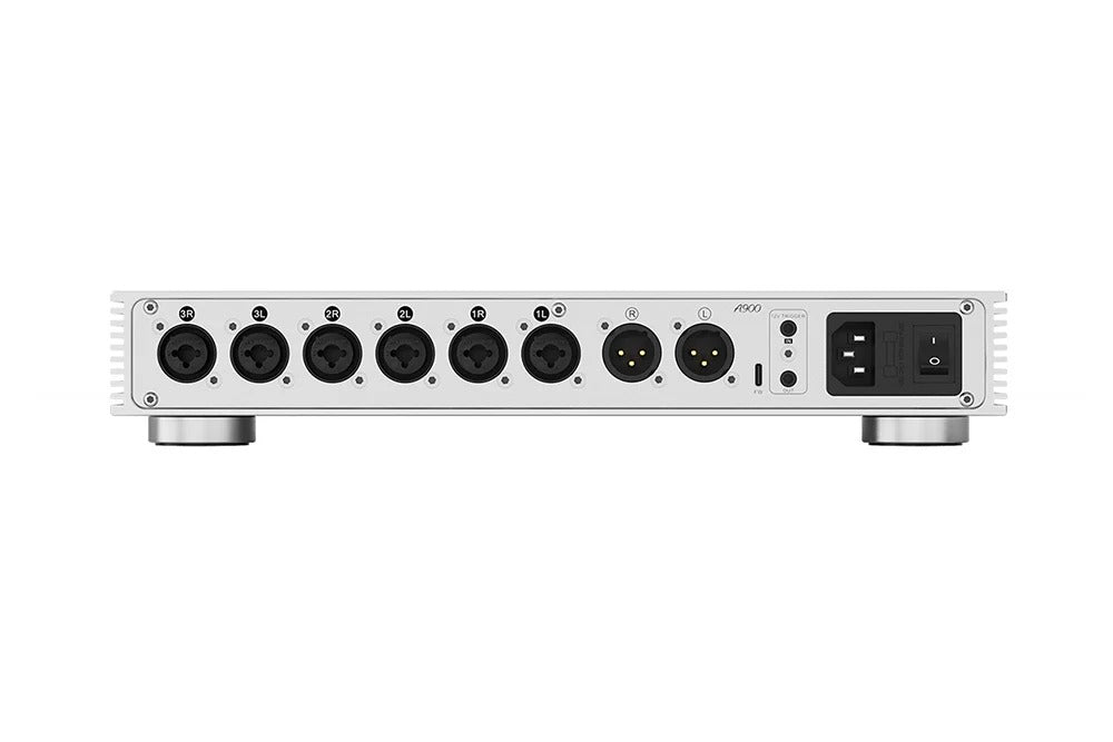 topping a900 ultra flagship headphone amplifier side view