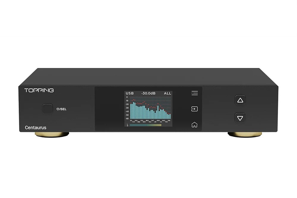 topping centaurus r2r dac rear panel view
