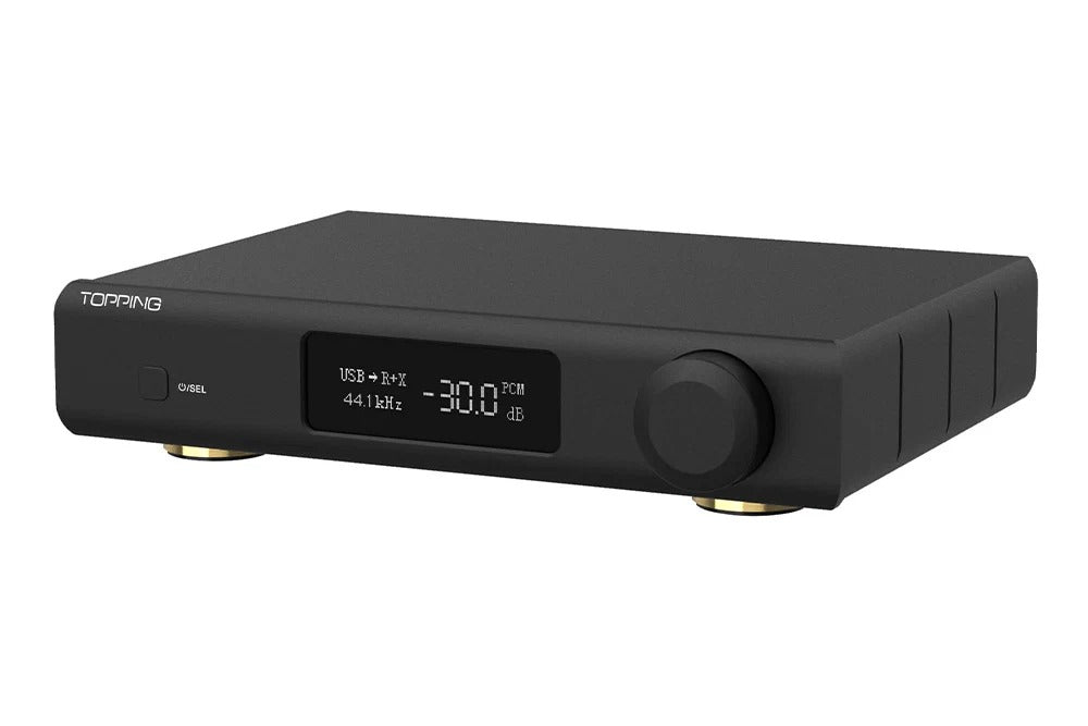 topping d90 iii sabre dual es9039spro dac rear panel view