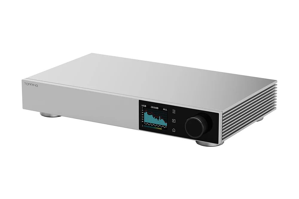 topping d900 discrete dac display closeup