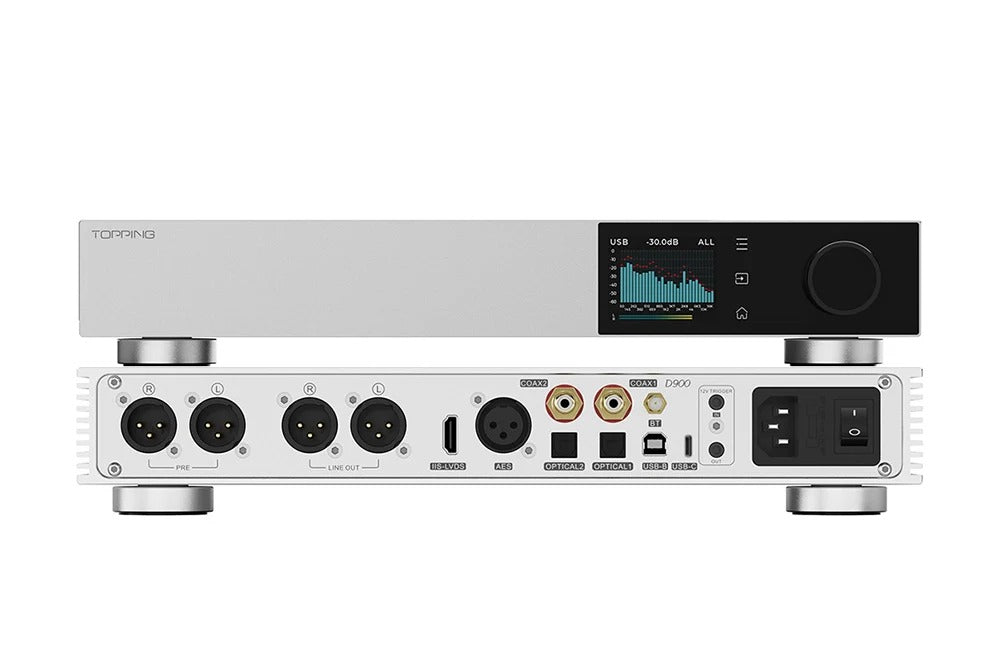 topping d900 discrete dac front view