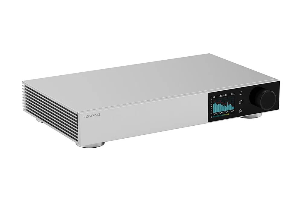 topping d900 discrete dac rear panel view