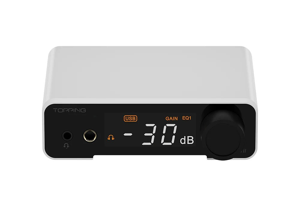topping dx1 ii dac headphone amplifier angle view