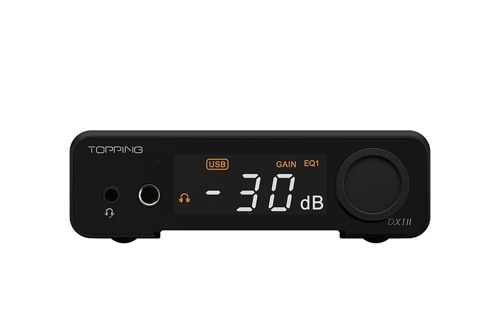 topping dx1 ii dac headphone amplifier black finish