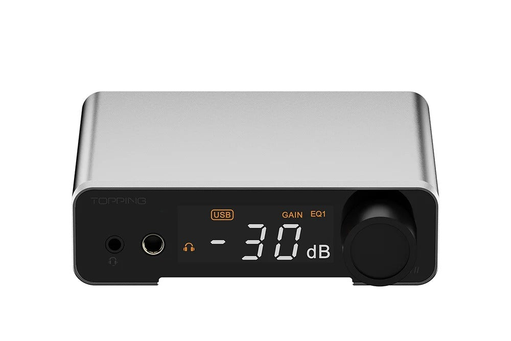 topping dx1 ii dac headphone amplifier front view