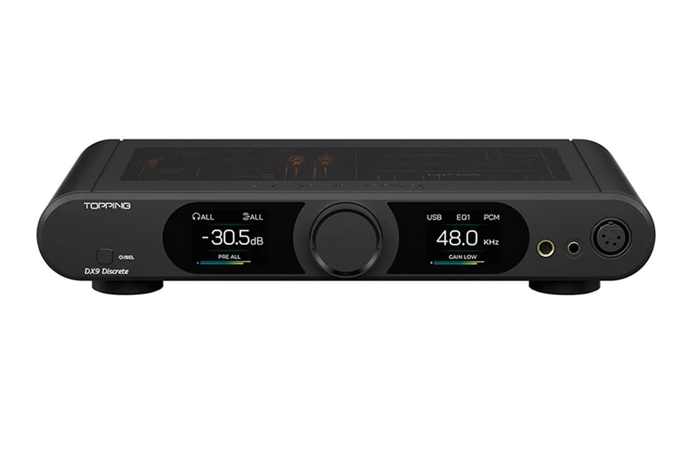 topping dx9 discrete dac headphone amplifier front view