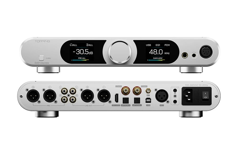 topping dx9 discrete dac headphone amplifier top view