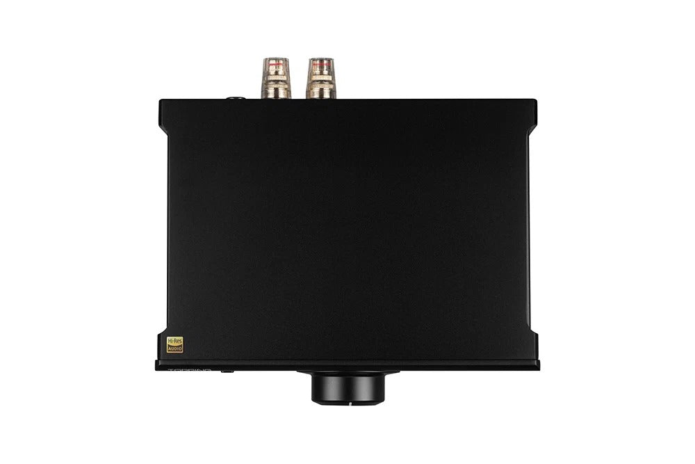 topping la90 discrete power amplifier black rear view