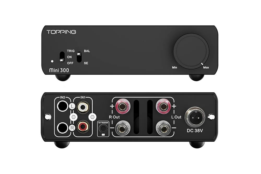 topping mini 300 power amplifier white finish