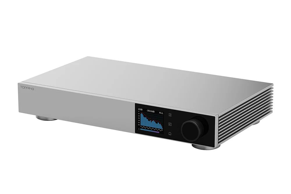 TOPPING PRE900 Fully Balanced Preamplifier Front Panel Display FFT View
