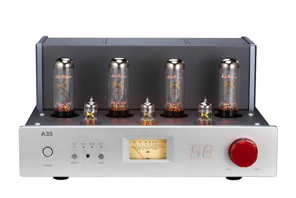 xduoo a35 el34 tube integrated amplifier front view