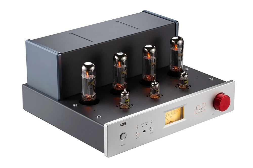 xduoo a35 el34 tube integrated amplifier rear panel