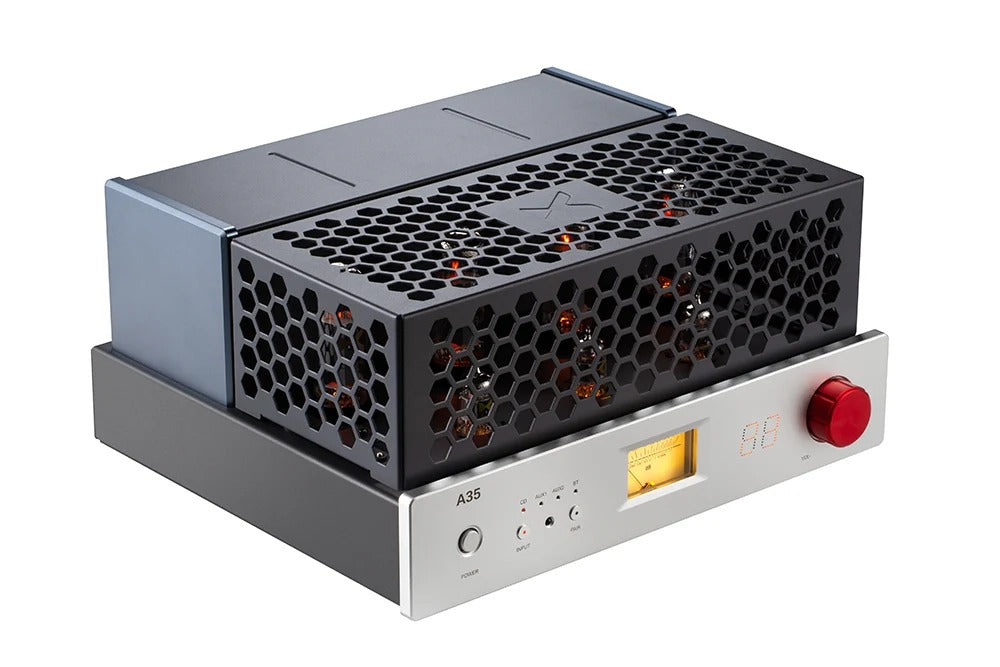 xduoo a35 el34 tube integrated amplifier top view