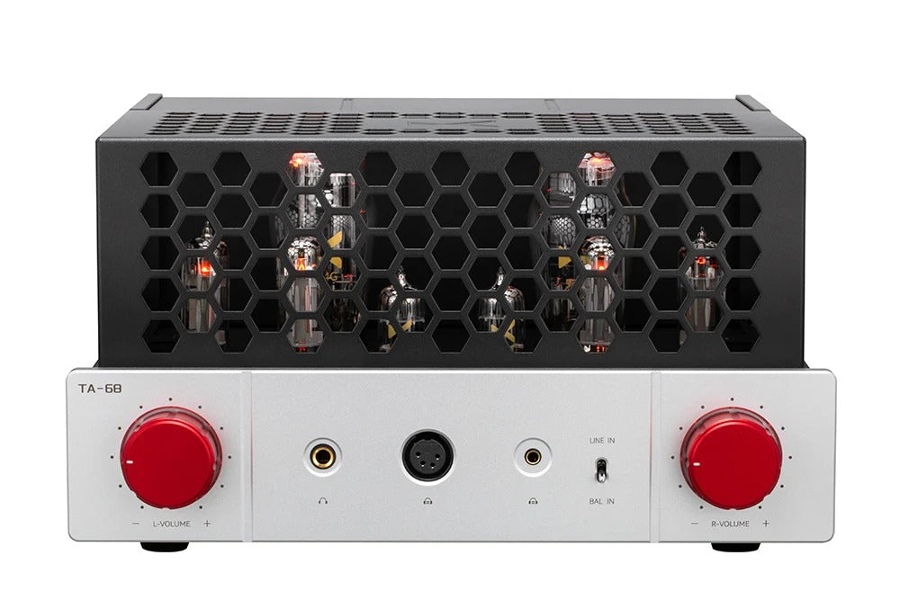 xduoo ta68 balanced tube headphone amplifier angle view