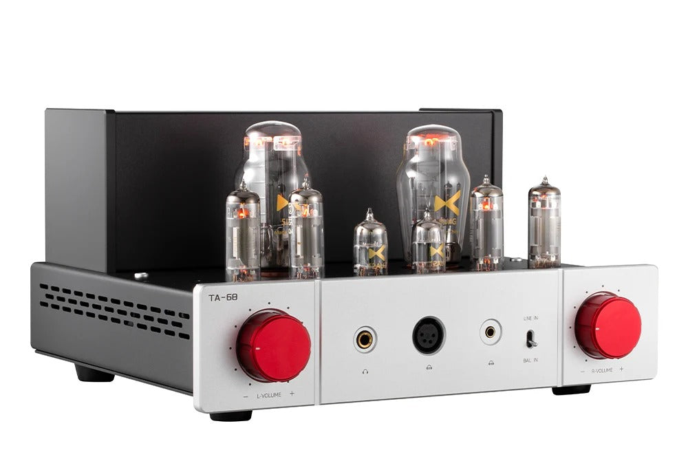 xduoo ta68 balanced tube headphone amplifier front panel