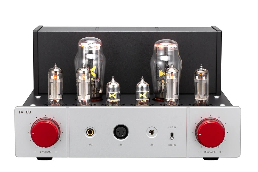 xduoo ta68 balanced tube headphone amplifier front view