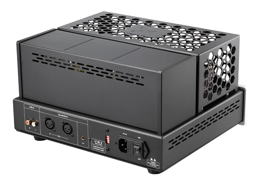 xduoo ta68 balanced tube headphone amplifier side view